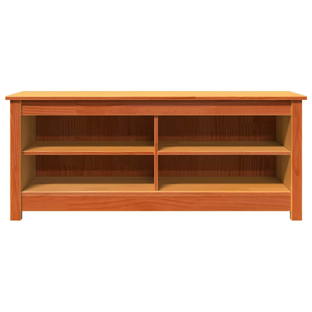 Tárolópad Faggyú barna 110 x 38 x 45,5 cm Tömör fenyőfa