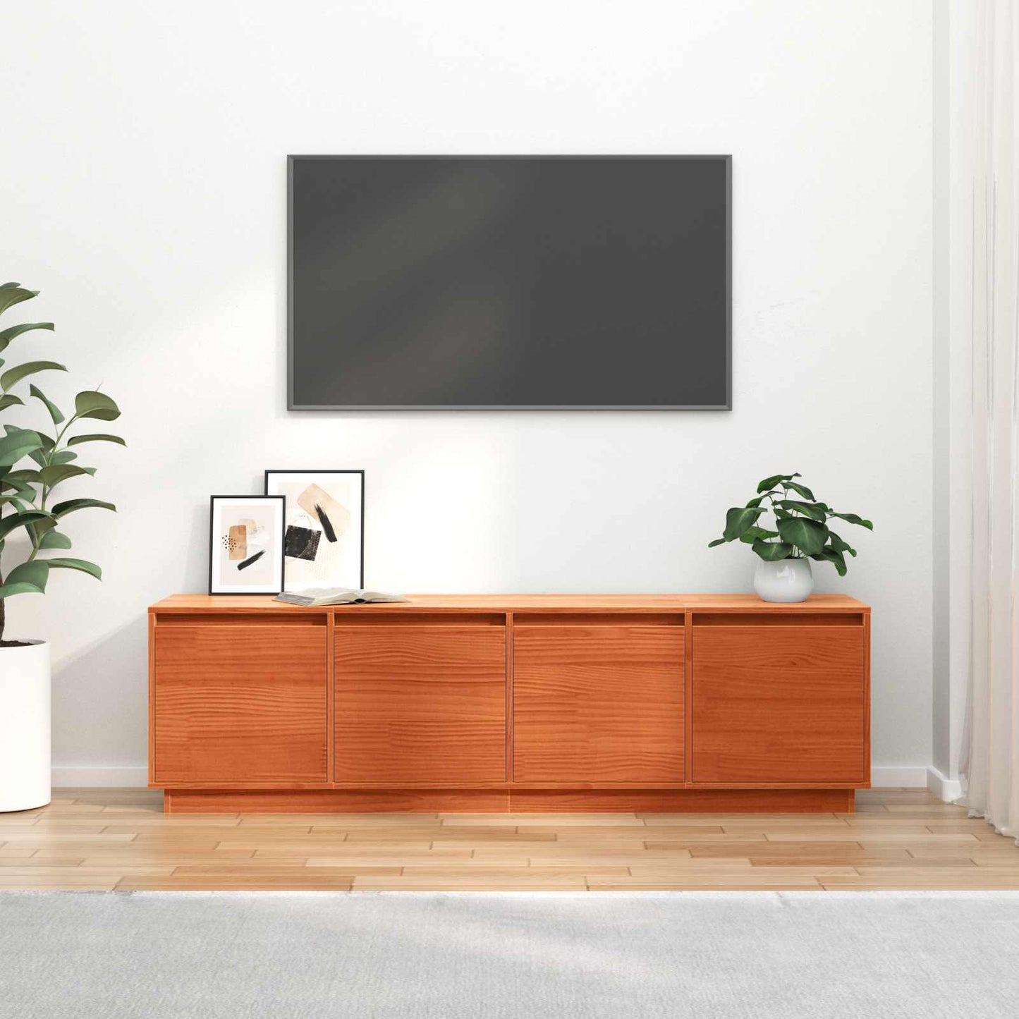 TV szekrény Barna 156 x 37 x 45 cm Faanyag