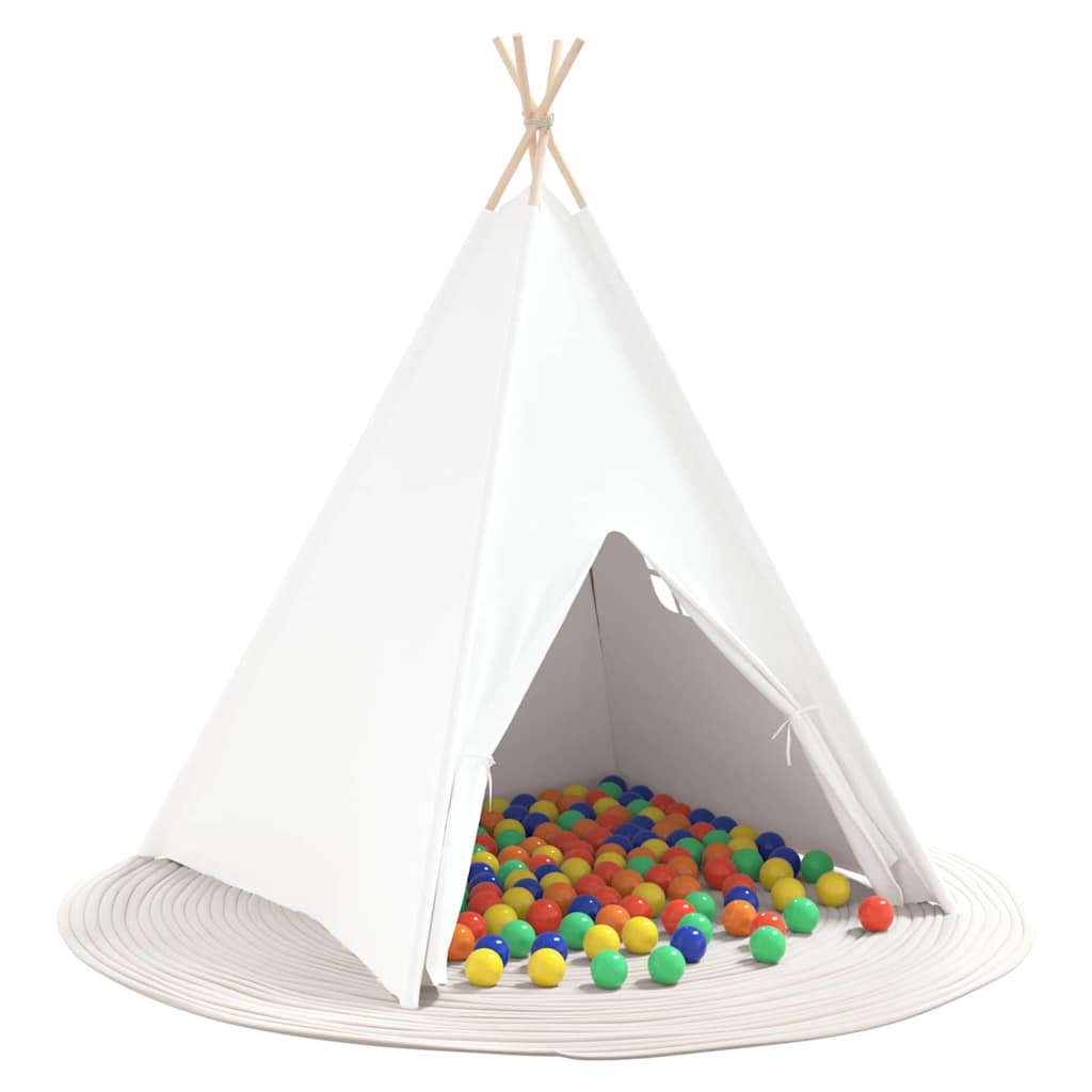 Teepee sátor Fehér 120 x 120 x 150 cm Textil és Műanyag