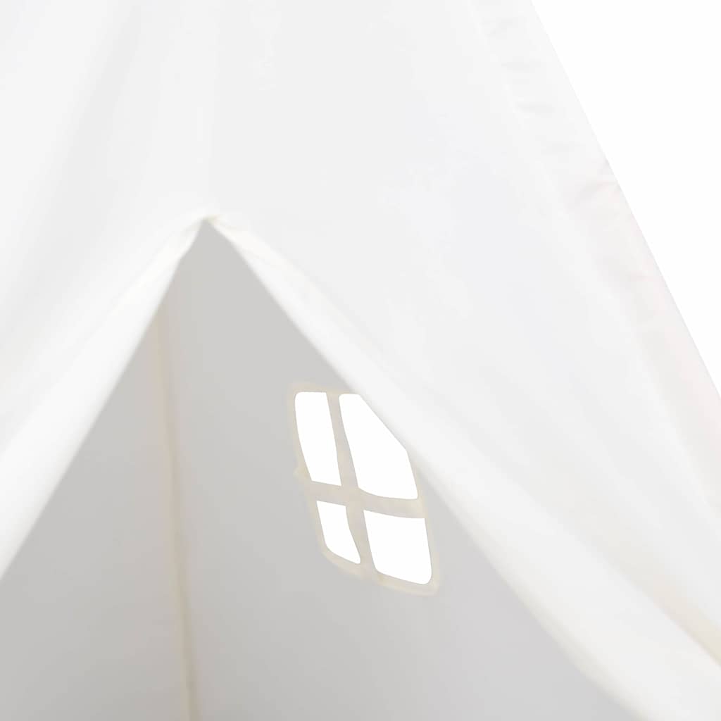Teepee sátor Fehér 120 x 120 x 150 cm Textil és Műanyag