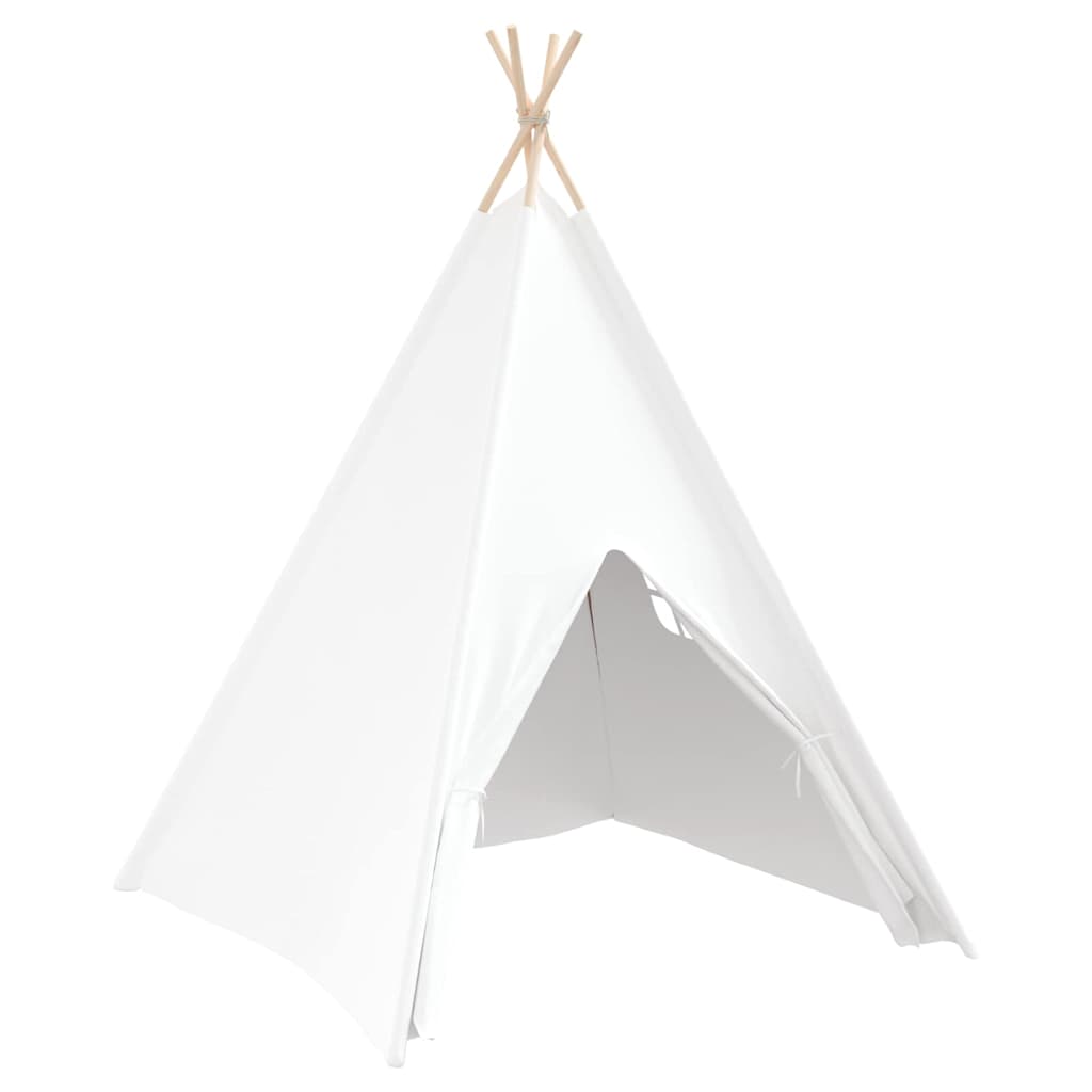 Teepee sátor Fehér 120 x 120 x 150 cm Textil és Műanyag