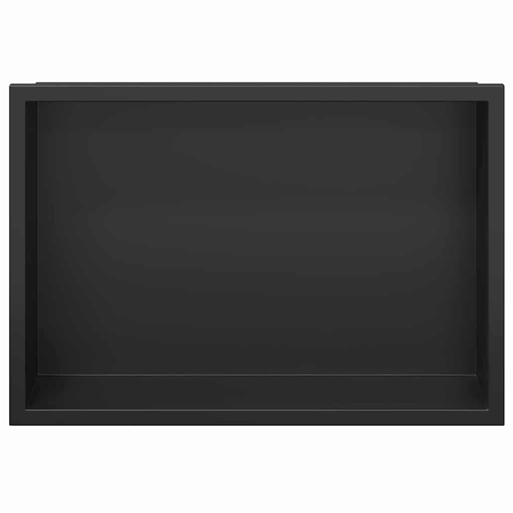 Zuhany Niche Fekete 30 x 20 x 9,5 cm Rozsdamentes Acél