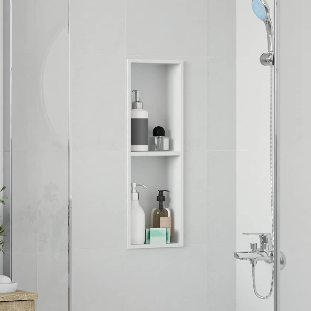 Zuhany Niche Fehér 60 x 20 x 9,5 cm Rozsdamentes Acél