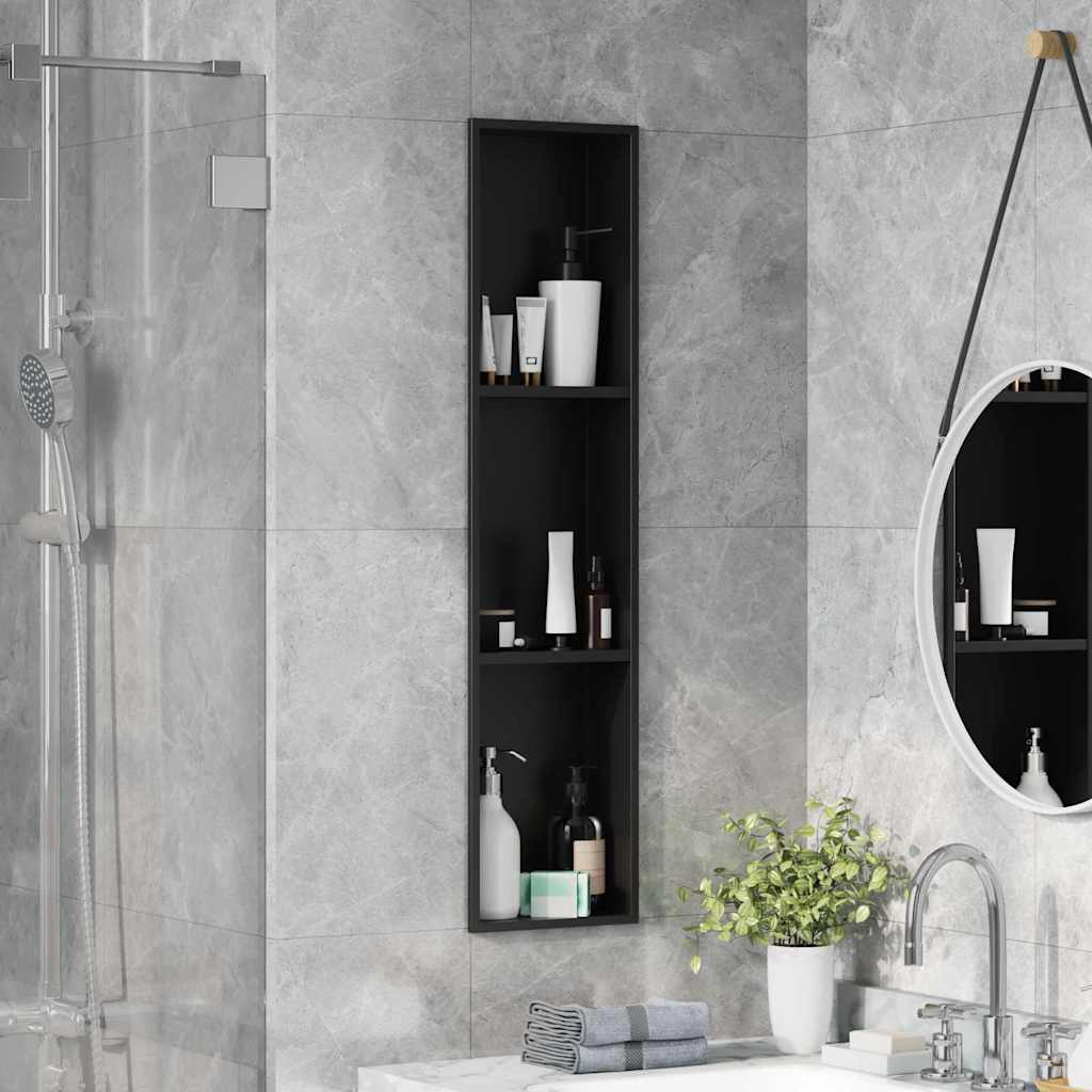 Zuhany Niche Fekete 90 x 20 x 9,5 cm Rozsdamentes Acél