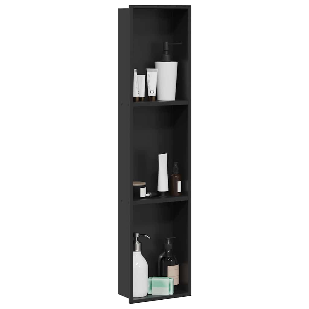 Zuhany Niche Fekete 90 x 20 x 9,5 cm Rozsdamentes Acél
