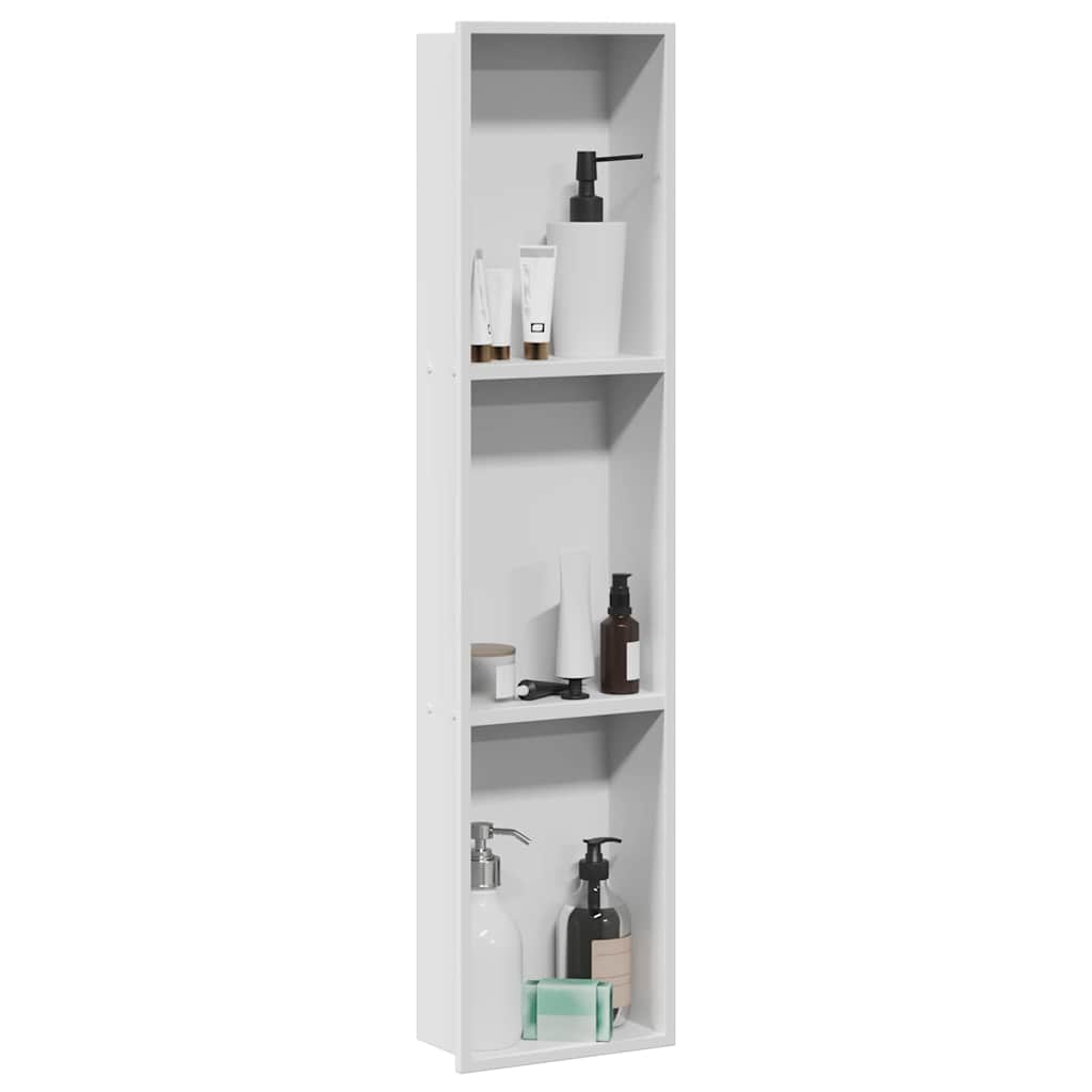 Zuhany Niche Fehér 90 x 20 x 9,5 cm Rozsdamentes Acél