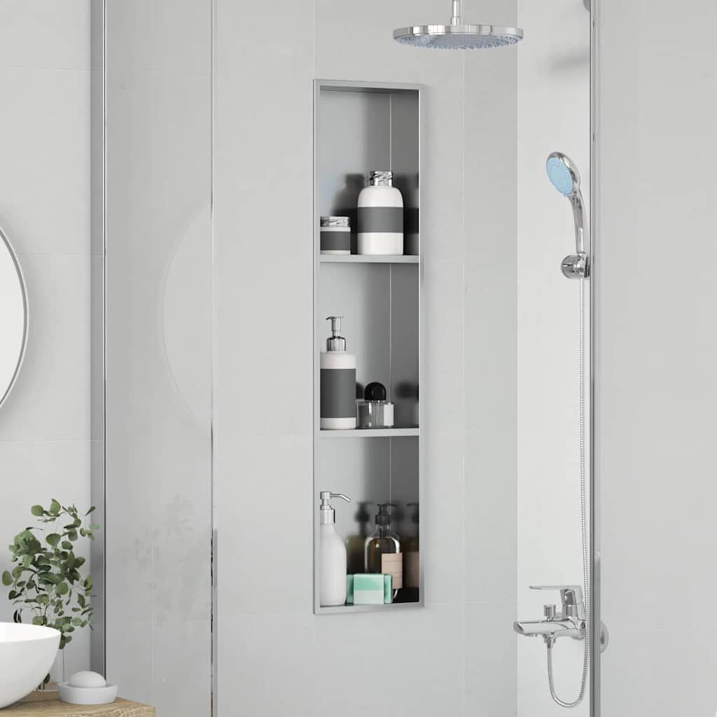 Zuhany Niche Ezüst 90 x 20 x 9,5 cm Rozsdamentes Acél
