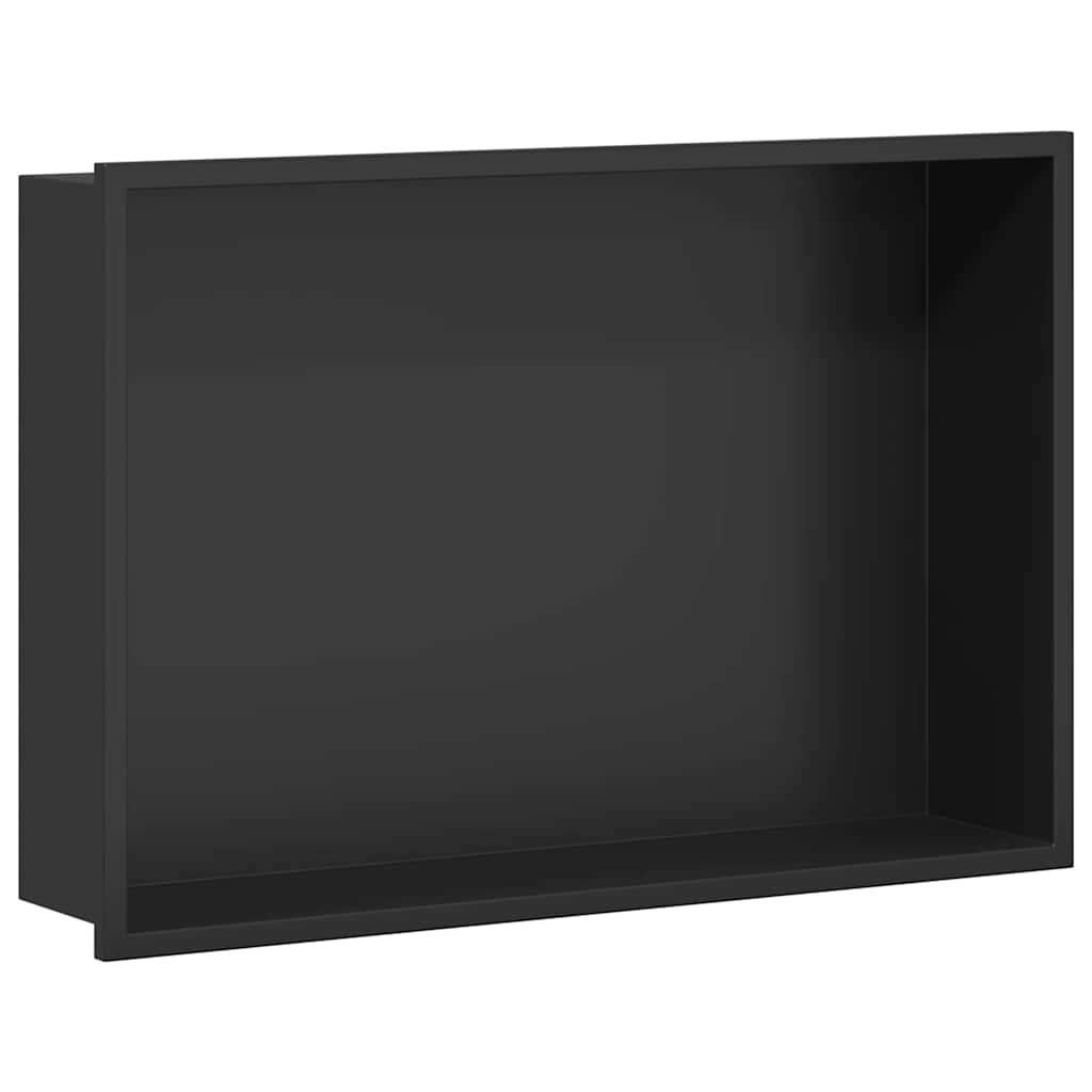 Zuhany Niche Fekete 45 x 30 x 9,5 cm Rozsdamentes Acél