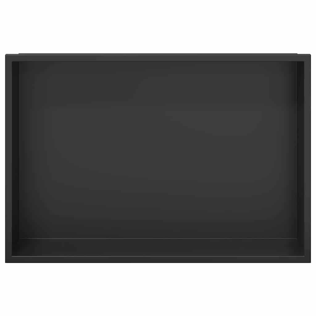 Zuhany Niche Fekete 45 x 30 x 9,5 cm Rozsdamentes Acél