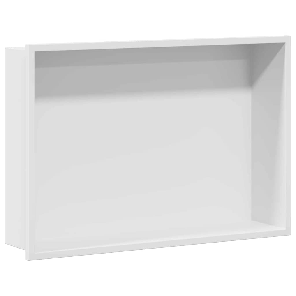Zuhany Niche Fehér 45 x 30 x 9,5 cm Rozsdamentes acél