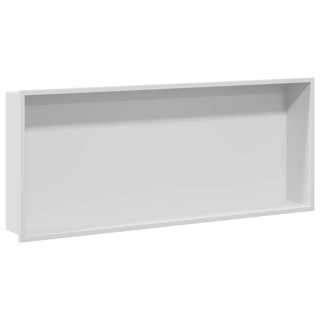 Zuhany Niche Fehér 75 x 30 x 9,5 cm Rozsdamentes Acél