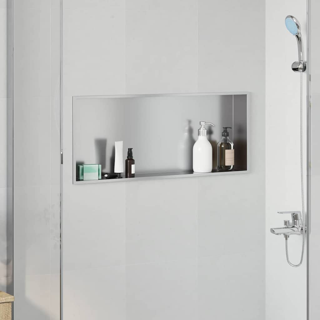 Zuhany Niche Ezüst 75 x 30 x 9,5 cm Rozsdamentes Acél