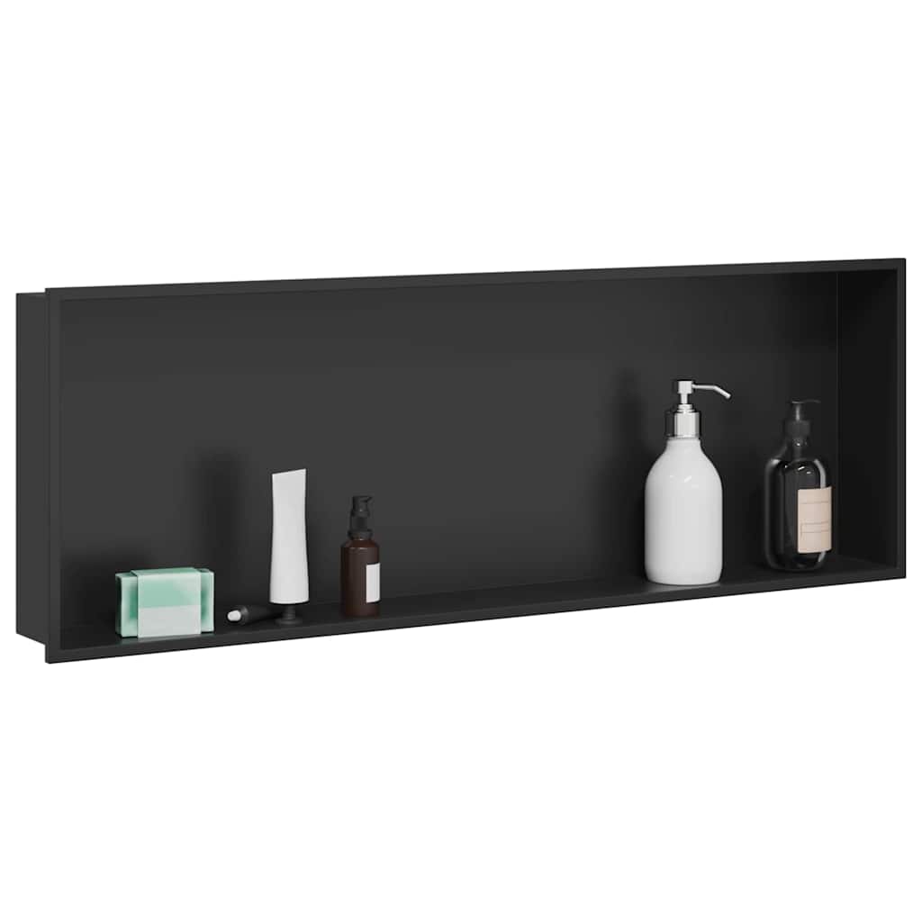 Zuhany Niche Fekete 90 x 30 x 9,5 cm Rozsdamentes Acél