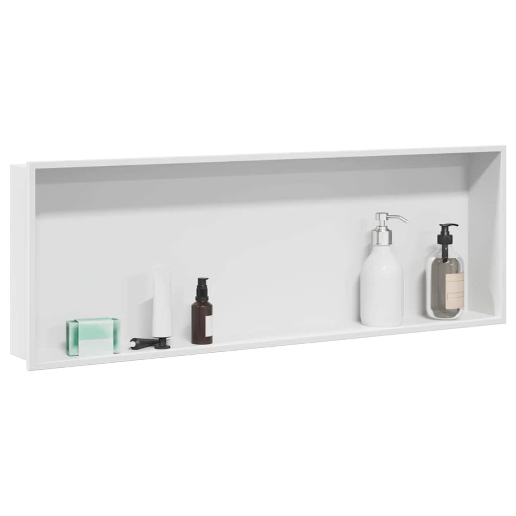 Zuhany Niche Fehér 90 x 30 x 9,5 cm Rozsdamentes Acél