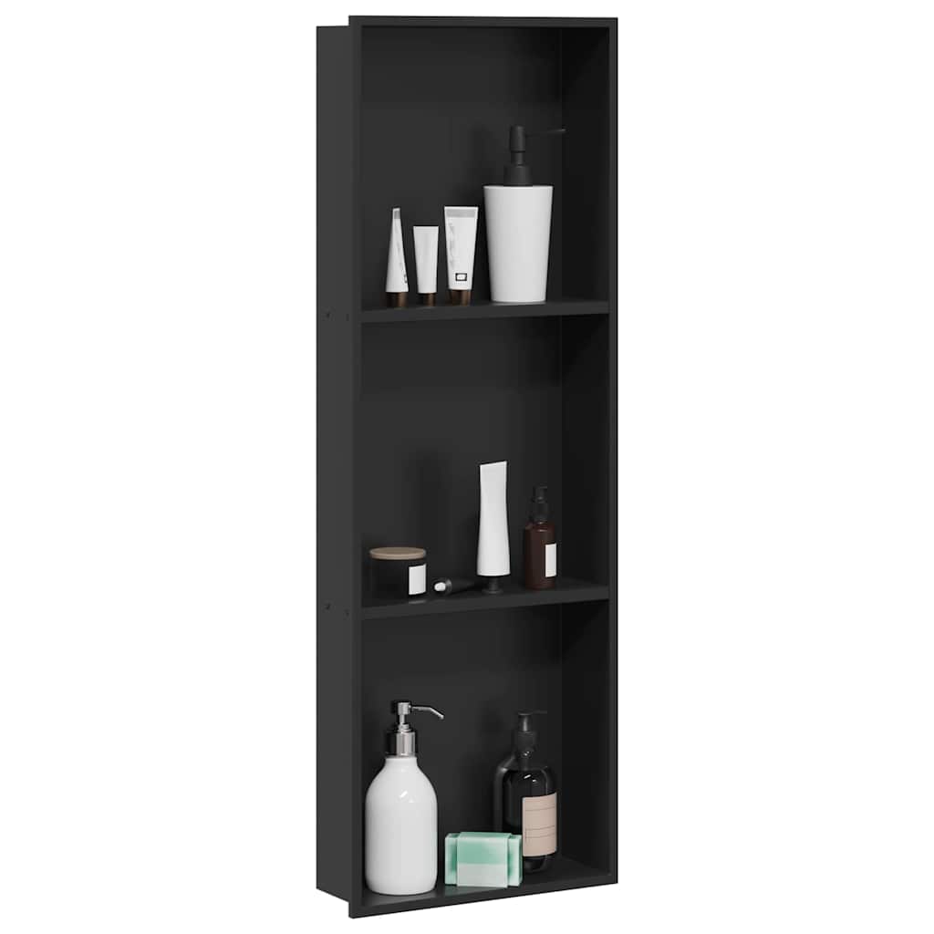 Zuhany Niche Fekete 92 x 32 x 10 cm Rozsdamentes Acél