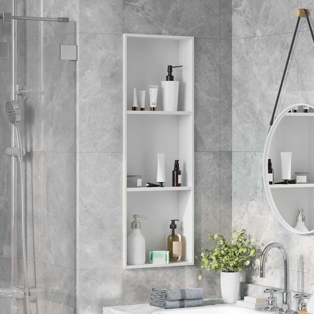 Zuhany Niche Fehér 90 x 30 x 9,5 cm Rozsdamentes Acél