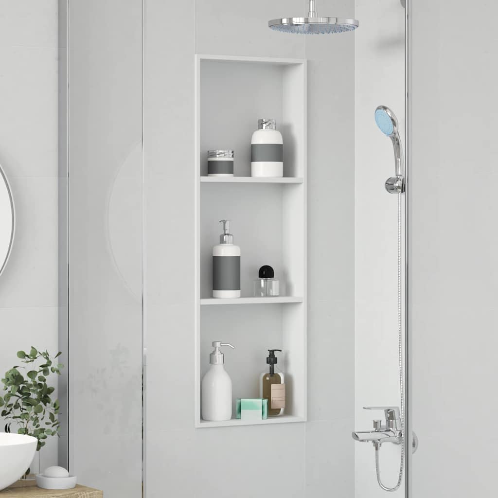 Zuhany Niche Fehér 90 x 30 x 9,5 cm Rozsdamentes Acél