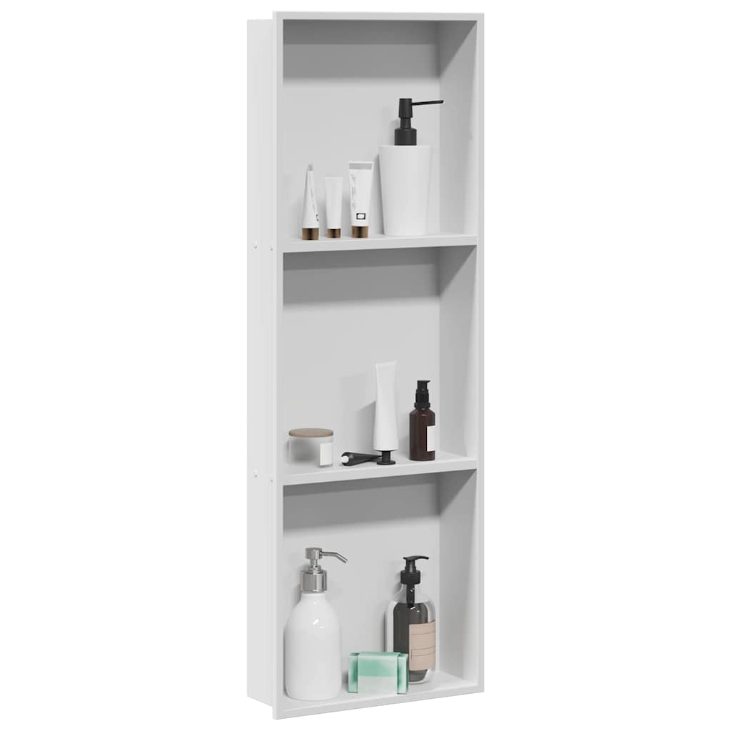 Zuhany Niche Fehér 90 x 30 x 9,5 cm Rozsdamentes Acél
