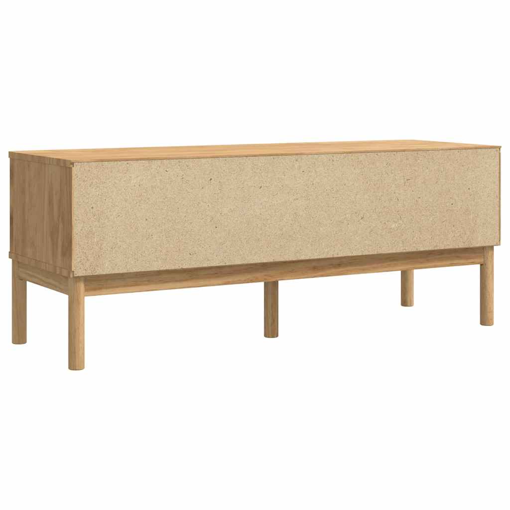 Előszoba pad FLORO Faggyú barna 115 x 40 x 45 cm Tömör fenyőfa