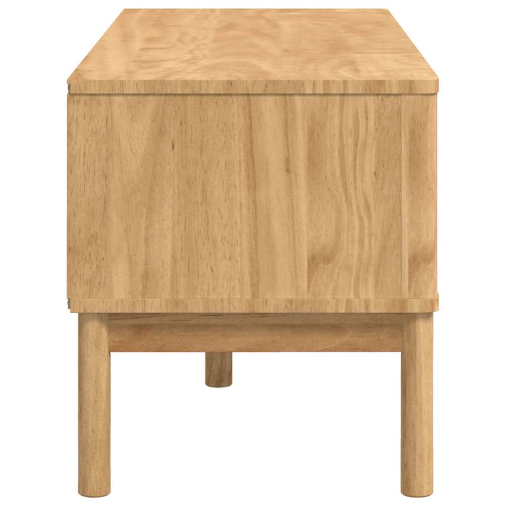 Előszoba pad FLORO Faggyú barna 115 x 40 x 45 cm Tömör fenyőfa