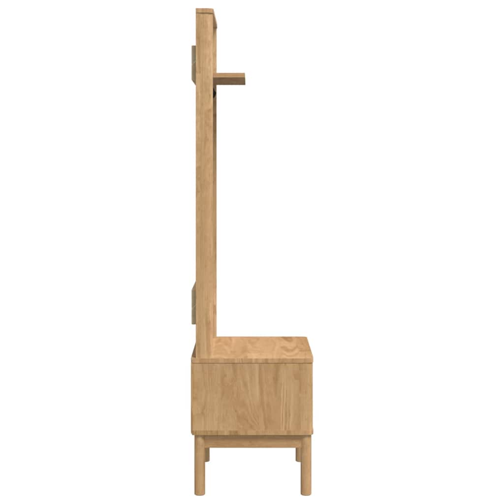 Előszobafal FLORO Faggyú barna 50 x 40 x 158 cm Tömör fenyőfa