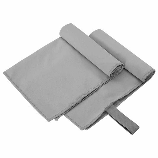 Sport Törölközők 2 pcs Sötétszürke 50 x 30 cm