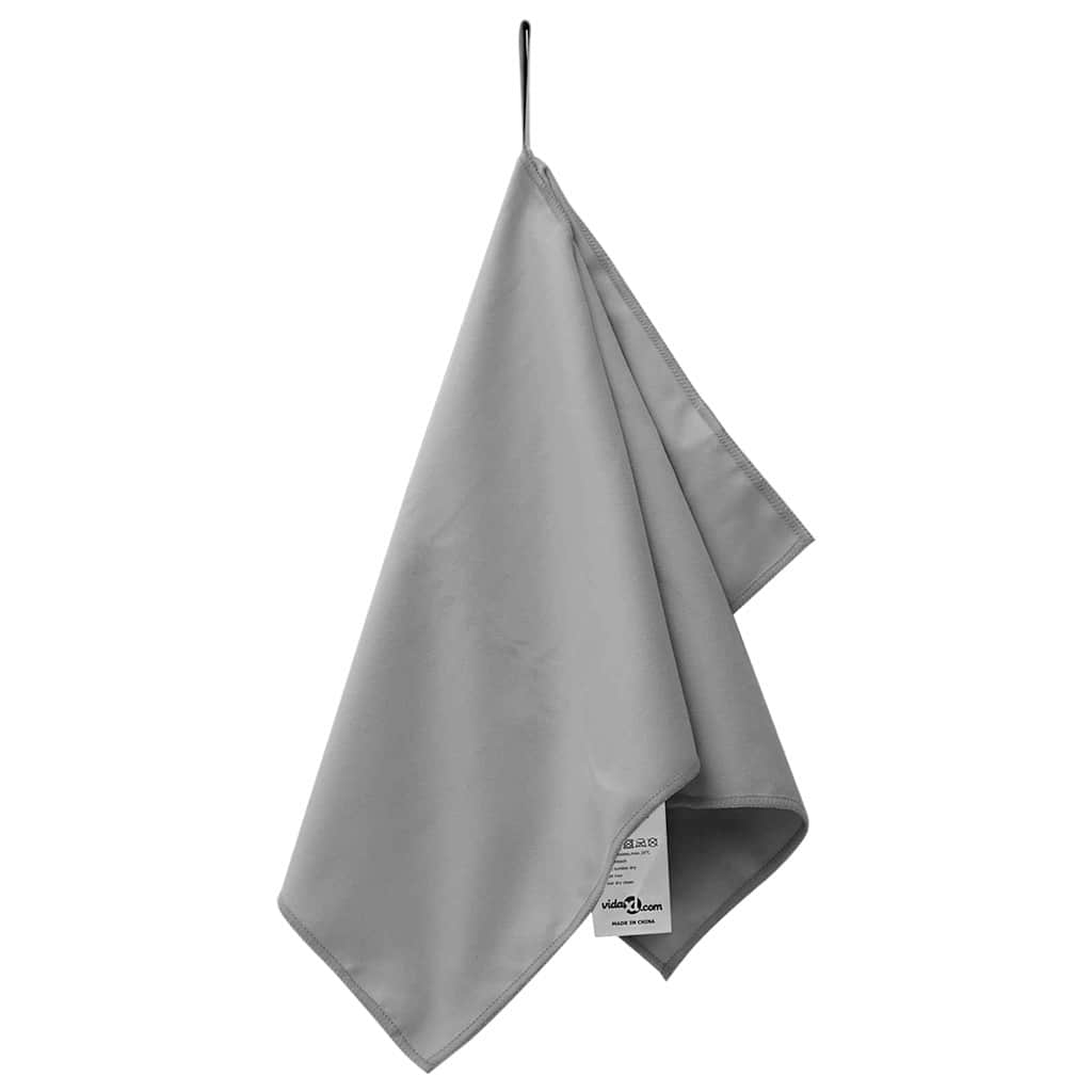 Sport Törölközők 2 pcs Sötétszürke 50 x 30 cm
