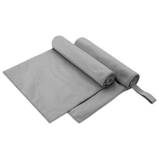 Sport Törölközők 2 pcs Sötétszürke 100 x 50 cm