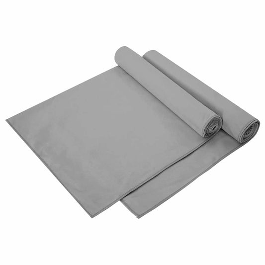 Sport Törölközők 2 pcs Sötétszürke 140 x 70 cm