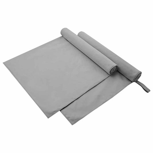 Sport Törölközők 2 pcs Sötétszürke 90 x 180 cm