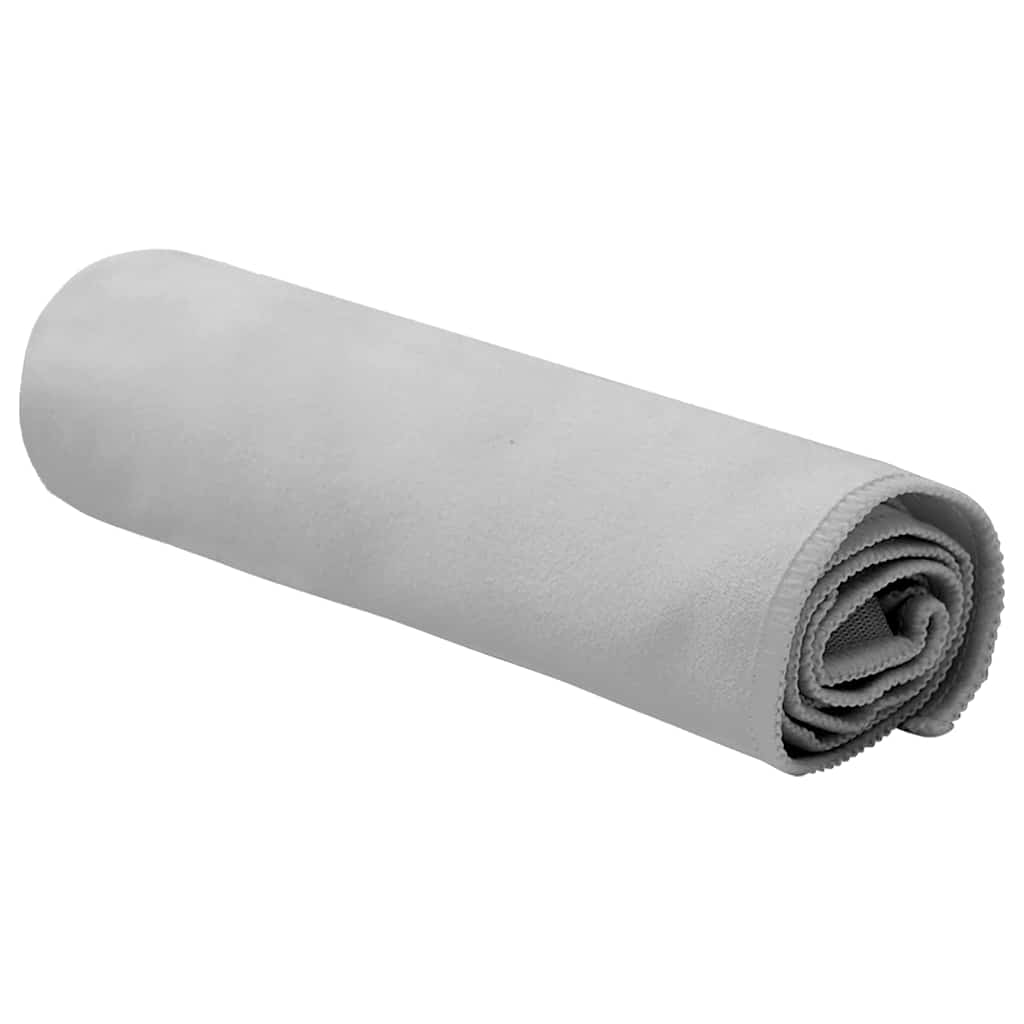 Sport Törölközők 2 pcs Szürke 50 x 30 cm Poliészter és poliamid