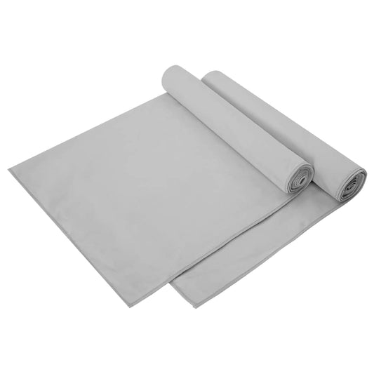 Sport Törölközők 2 pcs Szürke 140 x 70 cm