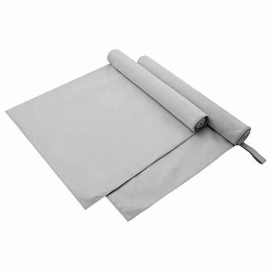 Sport Törölközők 2 pcs Szürke 180 x 90 cm
