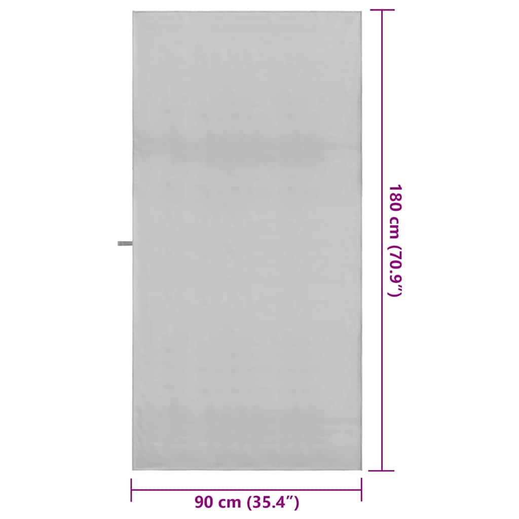 Sport Törölközők 2 pcs Szürke 180 x 90 cm