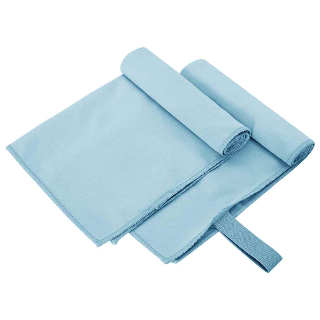 Sport Törölközők 2 pcs Kék 50 x 30 cm Poliészter és poliamid