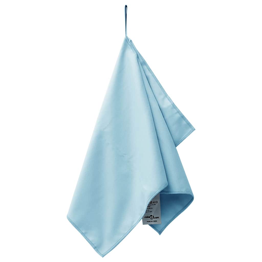 Sport Törölközők 2 pcs Kék 50 x 30 cm Poliészter és poliamid