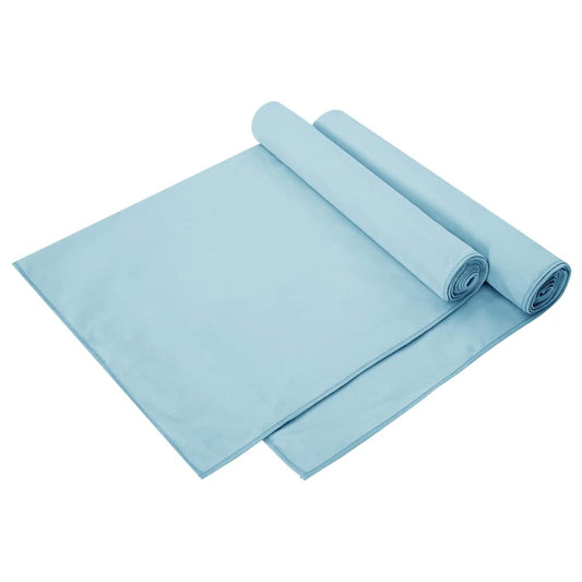 Sport Törölközők 2 pcs Kék 140 x 70 cm Poliészter és poliamid