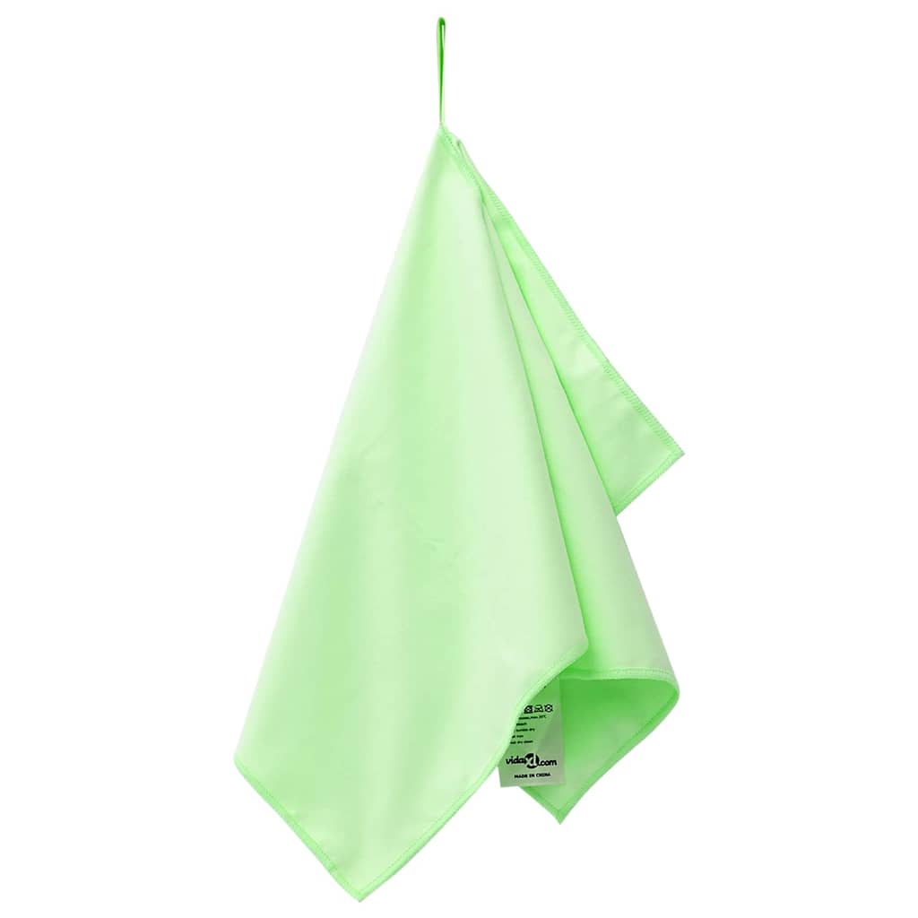 Sport Törölközők 2 pcs Zöld 50 x 30 cm Poliészter és poliamid