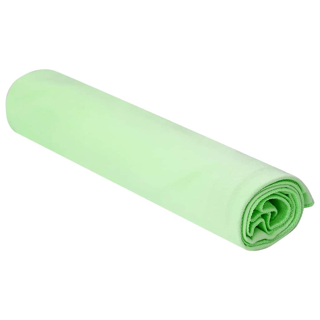 Sport Törölközők 2 pcs Zöld 100 x 50 cm Poliészter és poliamid