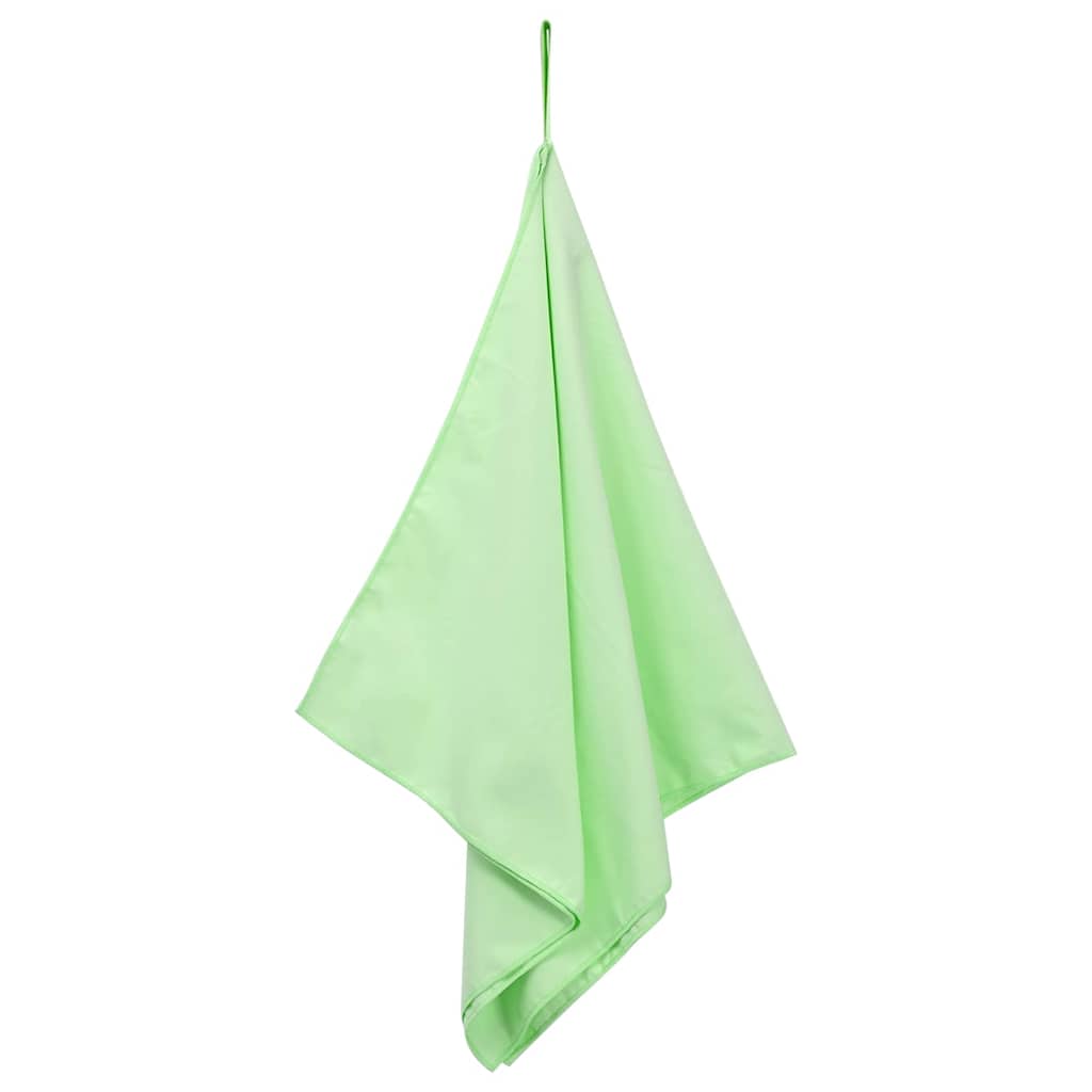 Sport Törölközők 2 pcs Zöld 100 x 50 cm Poliészter és poliamid