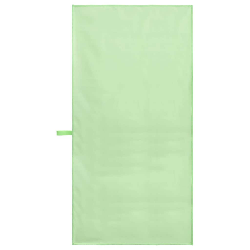 Sport Törölközők 2 pcs Zöld 100 x 50 cm Poliészter és poliamid