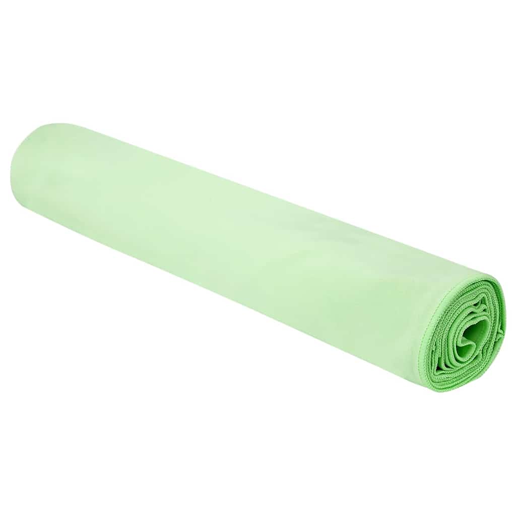 Sport Törölközők 2 pcs Zöld 180 x 90 cm Poliészter és poliamid