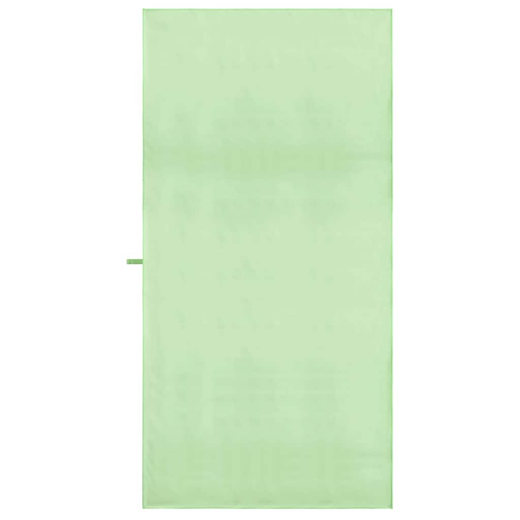Sport Törölközők 2 pcs Zöld 180 x 90 cm Poliészter és poliamid