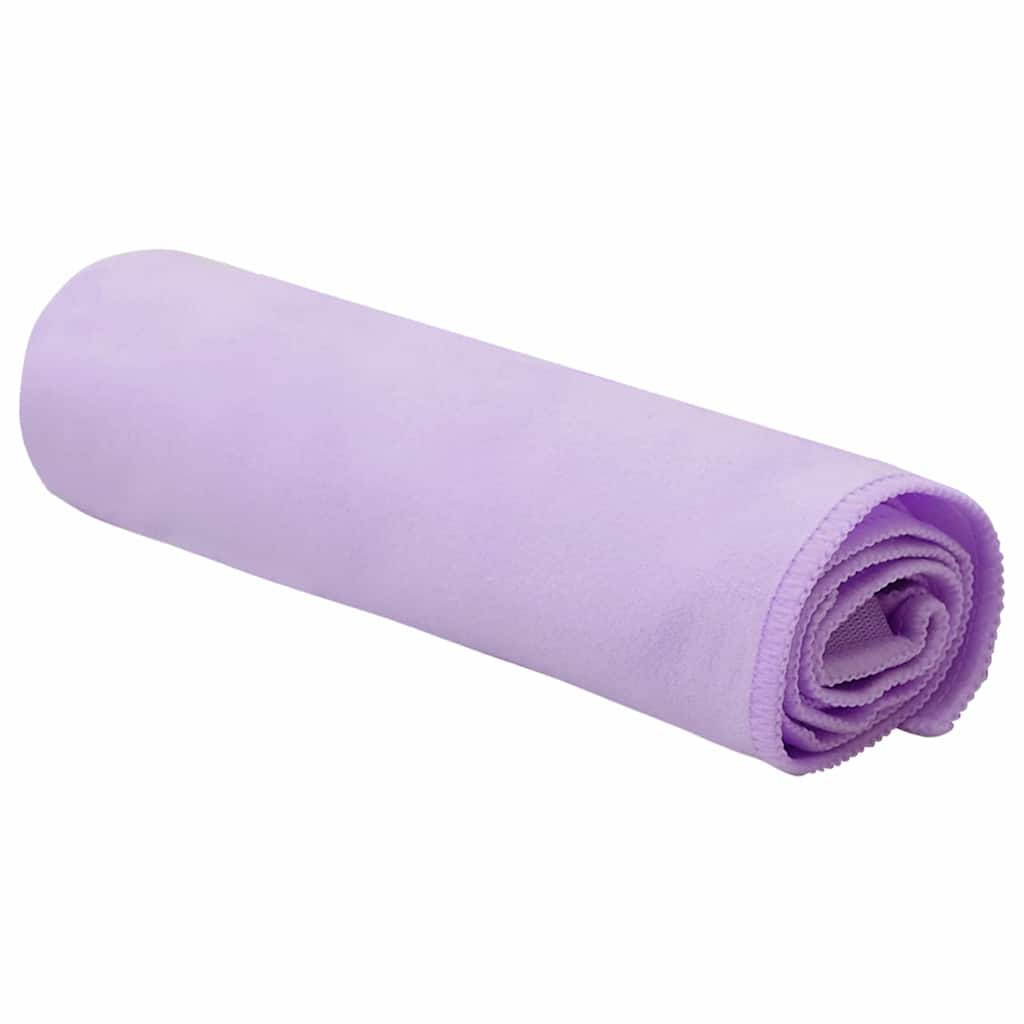 Sport Törölközők 2 pcs Lila 50 x 30 cm Poliészter és poliamid