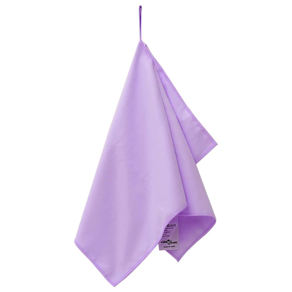 Sport Törölközők 2 pcs Lila 50 x 30 cm Poliészter és poliamid