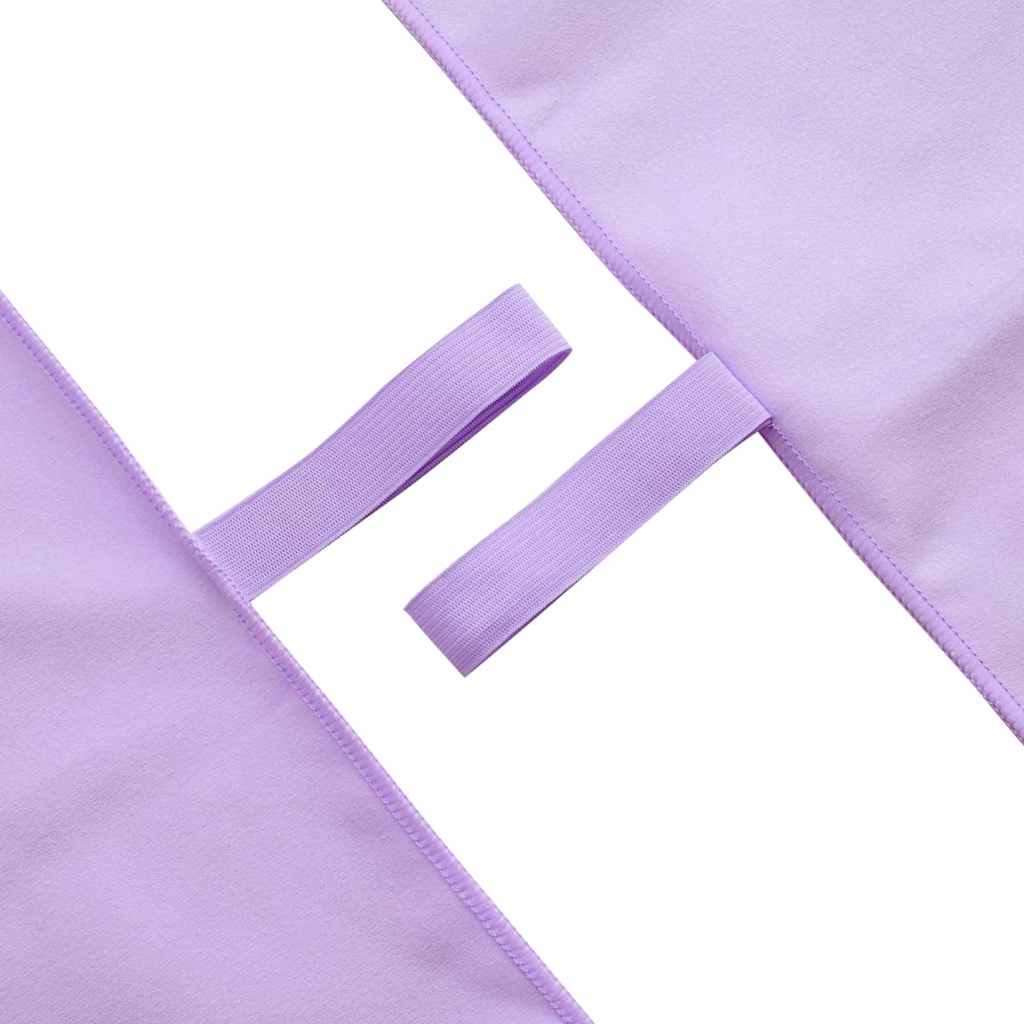 Sport Törölközők 2 pcs Lila 100 x 50 cm Poliészter és poliamid