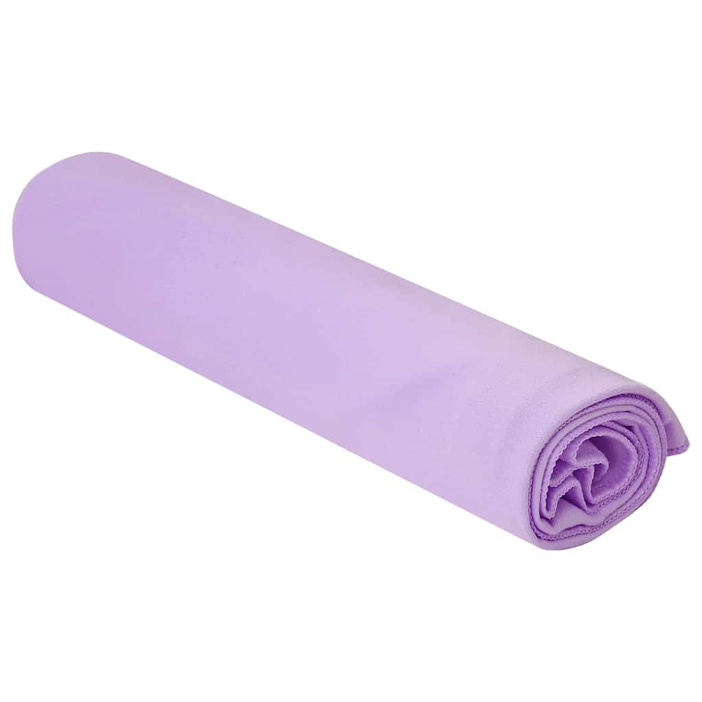 Sport Törölközők 2 pcs Lila 100 x 50 cm Poliészter és poliamid