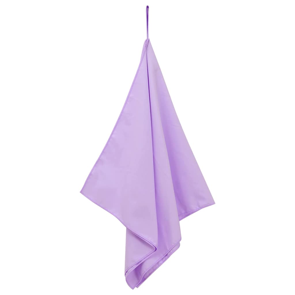 Sport Törölközők 2 pcs Lila 100 x 50 cm Poliészter és poliamid