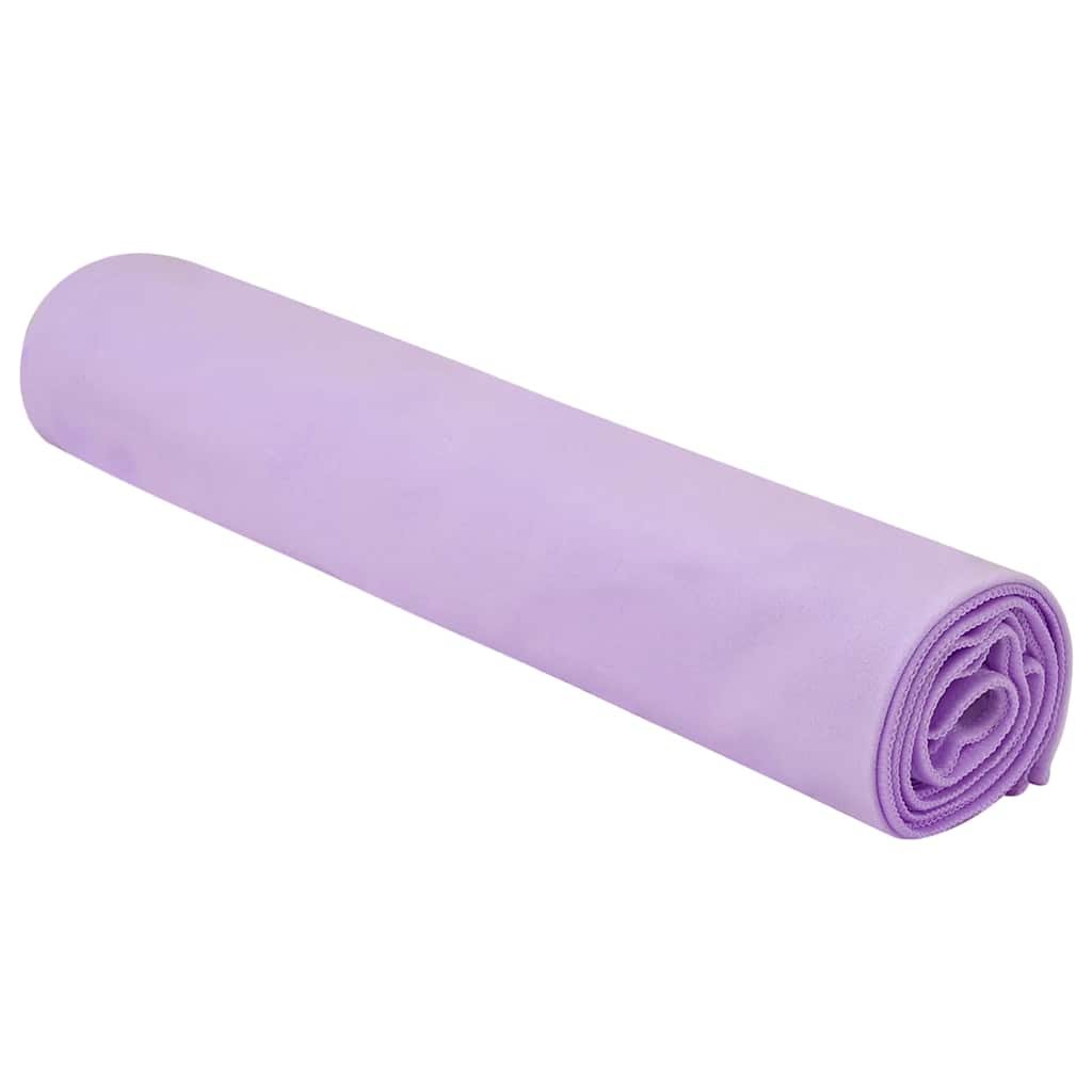 Sport Törölközők 2 pcs Lila 140 x 70 cm Poliészter és poliamid