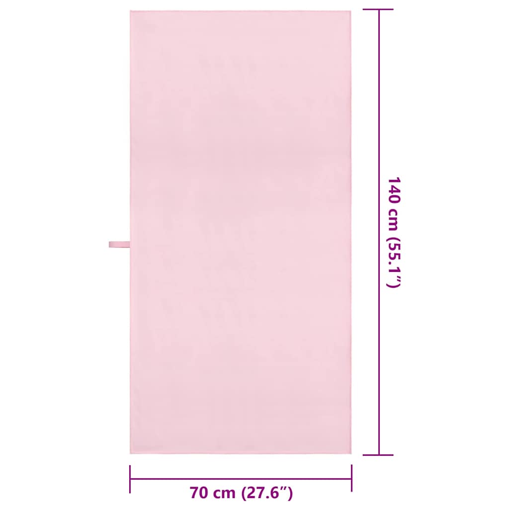 Sport Törölközők 2 pcs Rózsaszín 140 x 70 cm